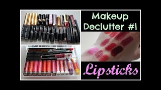 Makeup Collection - Makeup Declutter & Purge | #1 - Lipsticks