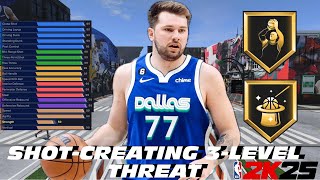 BEST BUILD NBA 2K25: BEST ALL AROUND BIG MAN BUILD! SHOT CREATING 3 LEVEL THREAT LUKA DONCIC BUILD!