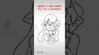 Agent 3 and small fry be like- |Splatoon 3 animated short|