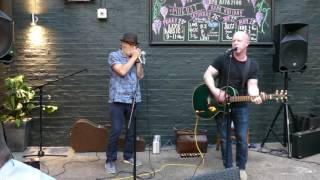 Open Mic at the Bridge House - July 2017 - Chris and David