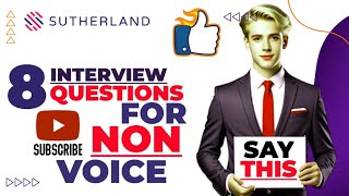 Sutherland non voice interview questions and answers