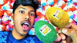 NEW! 500 GLITTER KINDER JOY Toys Opening - A lot of surprise eggs chocolate ASMR