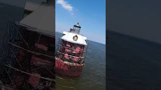 Part 1 - FPV Drone Views: Sandy Point Lighthouse, Annapolis, Maryland  #annapolis #dji #lighthouse