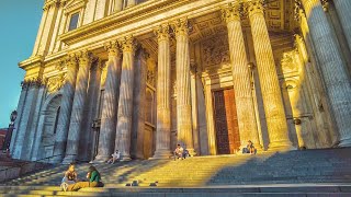 Golden Hour London City Walk - St Paul’s to Covent Garden via Fleet Street | 4K Binaural