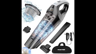 WAKYME Handheld Wet/Dry Vacuum Cleaner Dust Buster 9000PA -- Test and Review