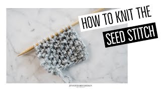 HOW TO KNIT THE SEED STITCH - Russian Speed Knitting (variated Continental) + English Style Knitting