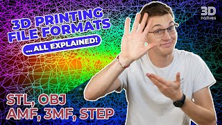 How to Choose the Right 3D Printing File Format? Navigating STL, OBJ, AMF, 3MF & STEP | 3D Explained