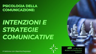 Intenzioni e strategie comunicative