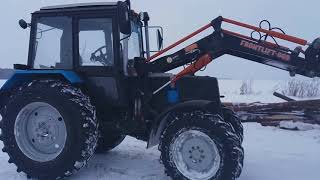 Два МТЗ 892.2 с погрузчиками FRONTLIFT-800