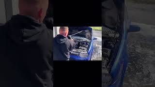 VW Satisfying engine bay cleaning #asmr #shorts #detailing