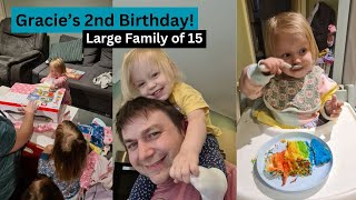 GRACIE'S 2ND BIRTHDAY | Large Family of 15