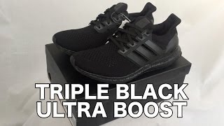 Adidas Ultra Boost 'TRIPLE BLACK' | First Look | Detailed Overview