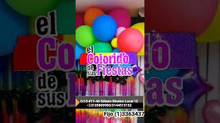 El Colorido de sus fiestas en #sanvictorino #bogota #decoracionesparafiestas #quinceaños