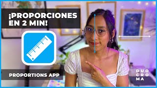 Cómo medir proporciones fácilmente con PROPORTIONS (iOS App)