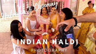 INDIAN HALDI CEREMONY | INDIAN WEDDING PHOTOGRAPHY | COME SHOOT WITH ME DAY 3/5