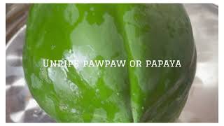 How unripe pawpaw helps DIABETICS . #healthysnack  @toribetalife