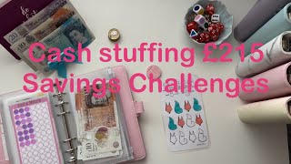 Saving Challenges time * £215 Cash Stuffing * Holiday Savings * making saving fun 💕