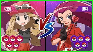 Pokemon Battle Pedia: Serena Vs Jessie