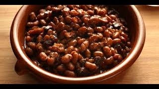 Food Storage Boston Baked Beans with Pressure Canned Salt Pork