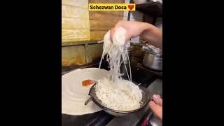 Fastest ⚡ Chinese Schezwan Dosa in Making 😳 | Street Recipe Chinese Dosa #shorts #dosa #food #short