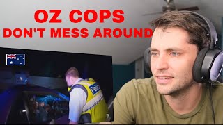 American reacts to kid does burnout IN FRONT OF THE AUSTRALIAN POLICE (whoops)