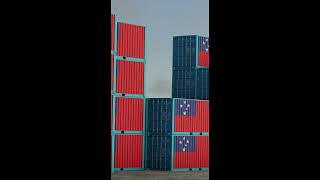 Samoa export import container video short