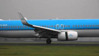 KLM Boeing 737-800 landing Amsterdam Schiphol - 4