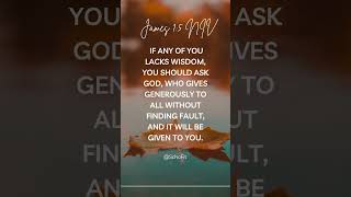 James 1:5 Discovering God's Wisdom - Daily Bible Verse