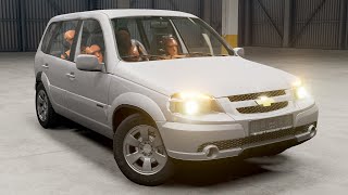 Эпичный краш-тест Chevrolet Niva с манекенами в BeamNG.drive