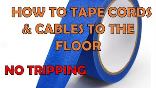 2 Easy Ways to TAPE a CORD To The Floor