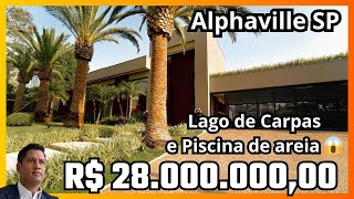 MANSÃO COM LAGO E PISCINA DE AREIA - R$ 28.000.000,00