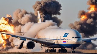 13 Minutes Ago! The Russian IL-96 plane carrying President Putin exploded when hit by a US missile