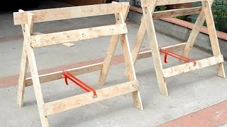 Sawhorses from pallets