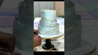 Fondant Marble Cake | how to make fondant marble cake | marble cake decoration