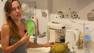 Быстрый обзор вкуса дуриана: Как я ем его в Таиланде на Пхукете | Durian