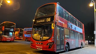 (F1) *TopoDyn Thrash!* Stagecoach London Wright Eclipse Gemini II 16996 BN61 MXK Route D8