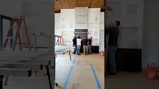 Dekton Panels Large Fireplace Install