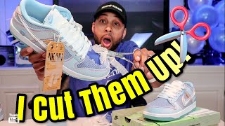 I CUT UP the Union x Nike Argon Dunks to Reveal the Shoe Underneath! WOW! MUST SEE!