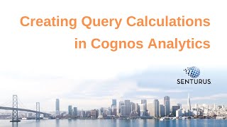 Cognos: Query Calculations