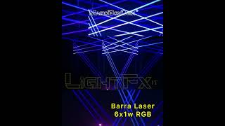 MagicBarDmx® Barra Mobile Laser 6x1w RGB con Controllo DMX