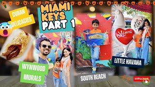 మయామి 🏝️☀️||Miami Keys Getaway ☀️🌴 - Part 1 ||Chasing Sunshine || #streetfood ||USA Telugu vlogs