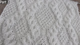 Part 3 of an easy knitting pattern to follow with subtitles!!