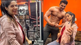 9th Month Pregnancy Mai wife ❤️ ke Sath Triceps workout 🔥..!!