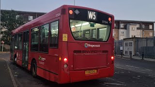 RARE | Journey on the London Bus Route W5 | 37554, YX60 DXL | Enviro 200 | Stagecoach