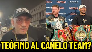 QUE PASO??? TEOFIMO LOPEZ AL CANELO TEAM? ESTO DECIAN CUANDO DE REPENTE... 👀