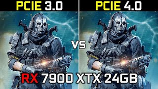 PCIe 3.0 vs PCIe 4.0 __ RX 7900XTX  4K 24GB __ PC GAMES BENCHMARK TEST __ 2160P _