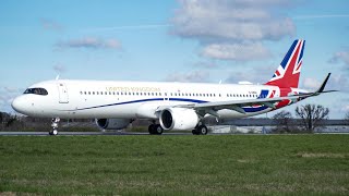 ✈ 4K Rare Titan/Boris Jet A321N/LR Take off from London Southend Airport