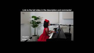 Young musician sings and plays piano songs from one of her favorite bands #shorts