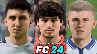 FC 24 | BEST YOUNG LWB U-23 80+ POTENTIAL WITH REAL FACES