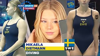 Women's sports Diving European Championships KYIV Mikaela DIETMANN (Sweden) 1m Springboard UK234